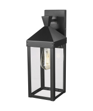 Millennium 22911-PBK - Yates 17.25" High 1-Light Outdoor Wall Sconce - Painted Black
