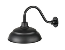 Millennium RWHS17-SB - R Series 1-Light Warehouse Shade Satin Black