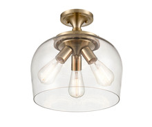 Millennium 9713-MG - Ashford 3-Light Semi-Flush Ceiling Mount - Modern Gold