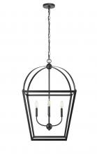 Millennium 13904-MB - Kelsey 4-Light Pendant light Matte Black