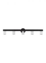 Visual Comfort & Co. Modern Collection KWBA27627B - Kelly Wearstler Esfera 5-light dimmable LED large bath vanity with nightshade black finish