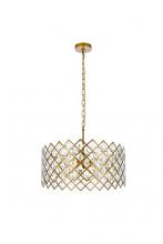 Elegant 1111D21BR - Lyla 21 inch pendant in brass