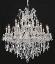 Elegant 2801D30C/RC - Maria Theresa 19 light Chrome Chandelier Clear Royal Cut Crystal