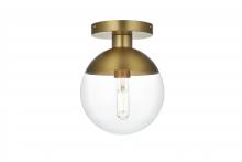 Elegant LD6051SG - Eclipse Flush D8"H10.25"L1 Satin Gold CL