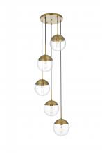 Elegant LD6075SG - Eclipse Hang D18"H9"L5 Satin Gold CL