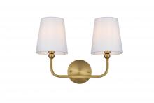 Elegant LD7322W16SG - Wall sconce W16"x E7.5" x H11.8"L2 Satin Gold