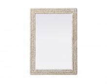 Elegant MR4A3042LN - Jute Rope Mirror 30''x42'' Linen White
