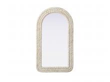 Elegant MR4G2442LN - Jute Rope Mirror 24''x42'' Linen White