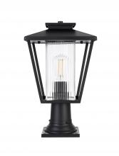 Elegant OD306P17BK - Outdoor Pole Light L10" H17" E10" L1 Black