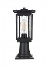 Elegant OD322P16BK - Outdoor Pole Light L6.5" W6.5" H15.5" L1 Black