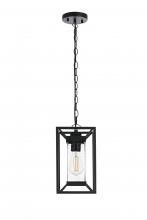 Elegant OD329H13BK - Outdoor Hanging L6.5" W6.5" H12.5" L1 Black