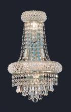 Elegant V1802W12SC/RC - Primo 4 light Chrome Wall Sconce Clear Royal Cut Crystal