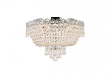 Elegant V1900F16C/RC - Century 4 light Chrome Flush Mount Clear Royal Cut Crystal