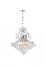 Elegant V8003D25C/RC - Toureg 15 light Chrome Chandelier Clear Royal Cut Crystal