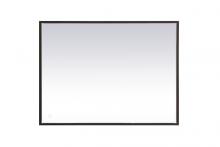 Elegant MRE63040BK - Pier 30x40 inch LED mirror with adjustable color temperature 3000K/4200K/6400K in black