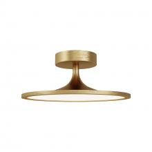 Alora Lighting SF418012BG-UNV - Issa 12-in Brushed Gold LED Semi Flush Mount