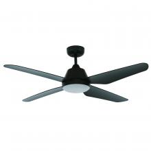 Beacon Lighting America 21299801 - Aria 52" Indoor/Outdoor Fan w/LED Light Black w/Black Blades (Remote Included)