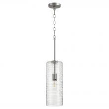 Quorum 8191-65 - 6" TEXTURED GLS PND - STN