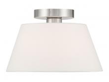 Savoy House Meridian M60077BN - 1-Light Ceiling Light in Brushed Nickel