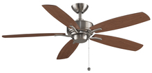 Fanimation FP6284BN - Aire Deluxe 52 inch Indoor Ceiling Fan - Brushed Nickel with Reversible Cherry/Dark Walnut blades