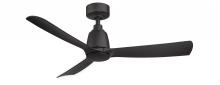 Fanimation FPD8547BL - Kute 44 inch Indoor/Outdoor Ceiling Fan - Black with Black blades